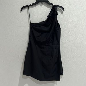 Urban Outfitters Romper Black One Shoulder